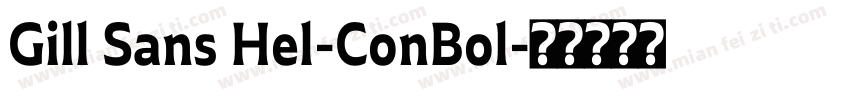 Gill Sans Hel-ConBol字体转换